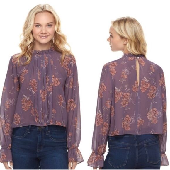 Mason & Belle cropped blouse sz M - Picture 4 of 4